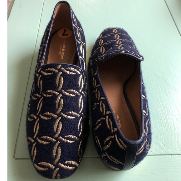 Michael Kors Navy Blue Loafer - Picture 1 of 5